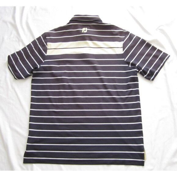 Men Foot Joy FJ Univ of Michigan Stripe Athletic Long Sleeve Shirt Sz L (MT657) - Picture 3 of 8